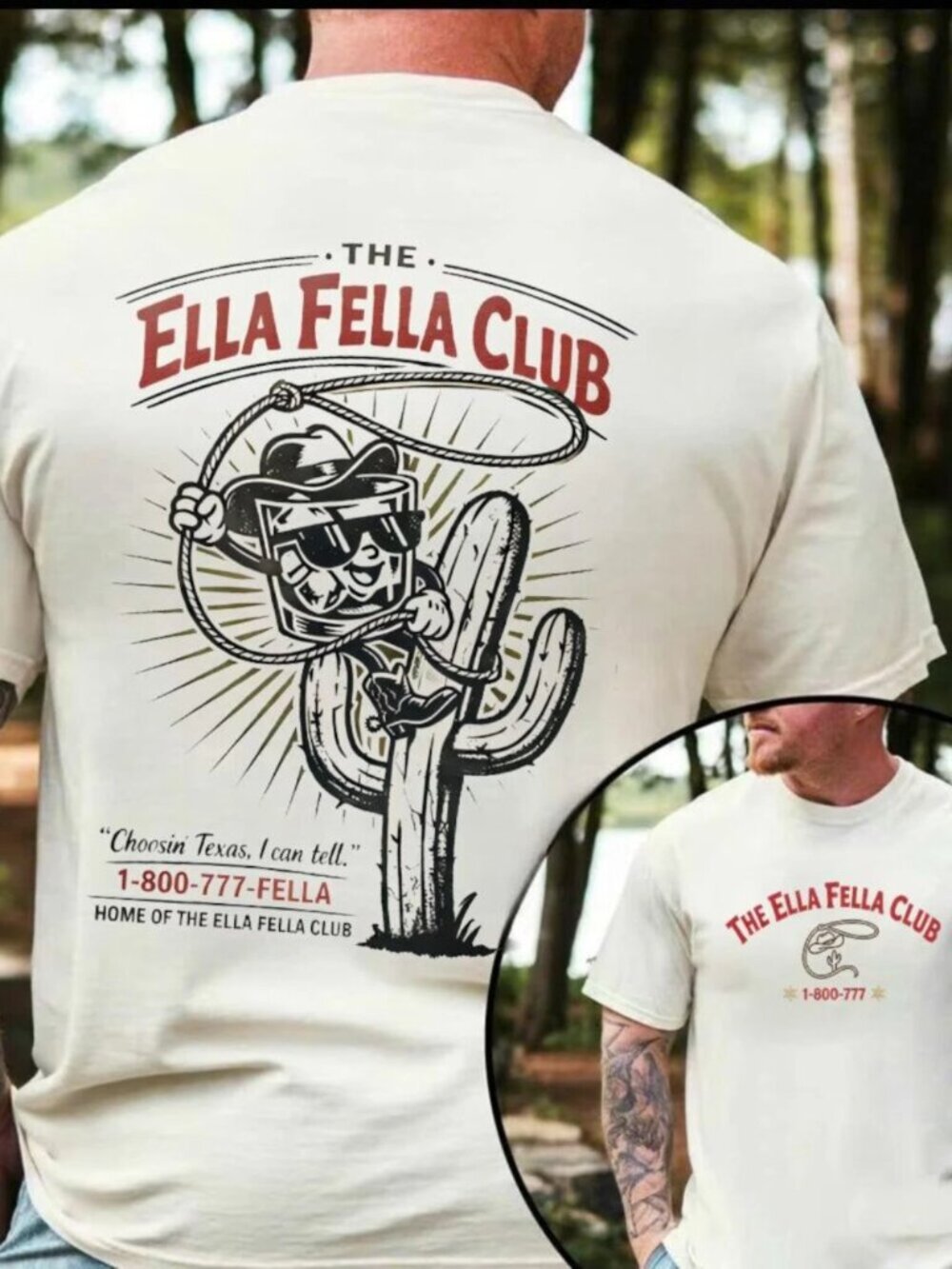 The Ella Fella Club  Western Country Concert Shirt Unisex T-shirt 305